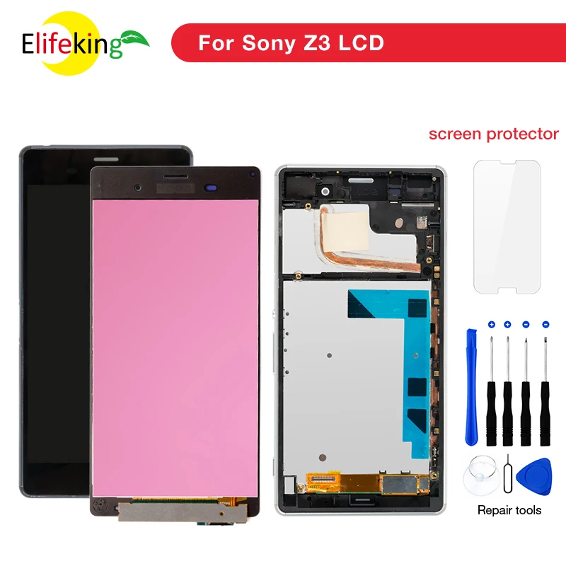 5 шт./лот оригинальный ЖК-дисплей для SONY Xperia Z3 экран 2 дюйма Sony сенсорный D6603 D6633 D6653