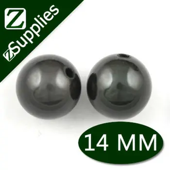 

Smoky Gray 14mm Loose Acrylic Miracle Beads, Bubble Gum Round Chunky Spacer Bead Wholesale