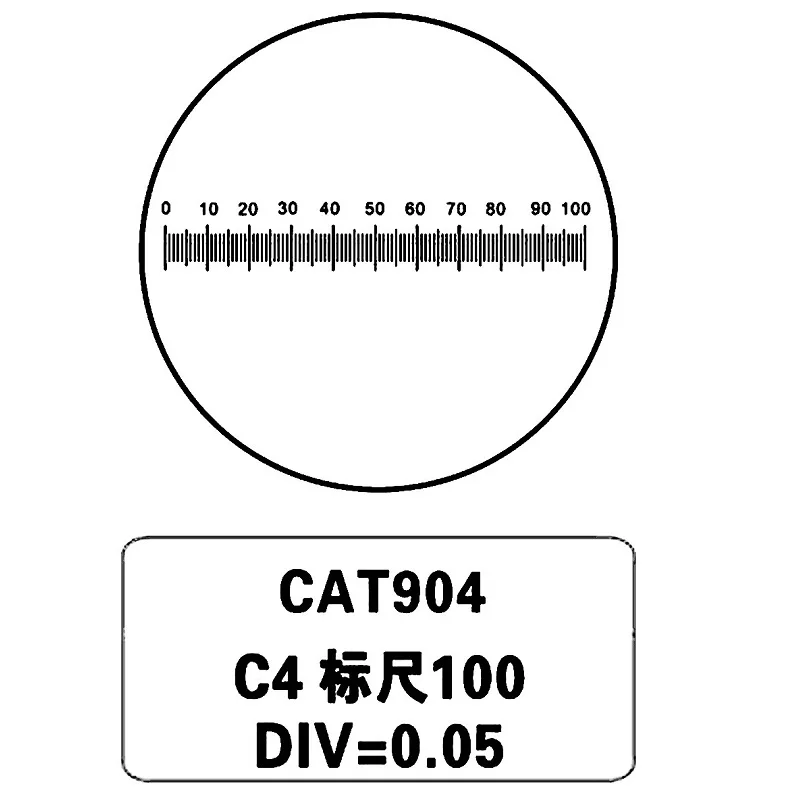 DIV 0,05 мм окулярный микрометр для биологического микроскопа окуляр gratucule измерительные весы диаметр линейки 19 мм