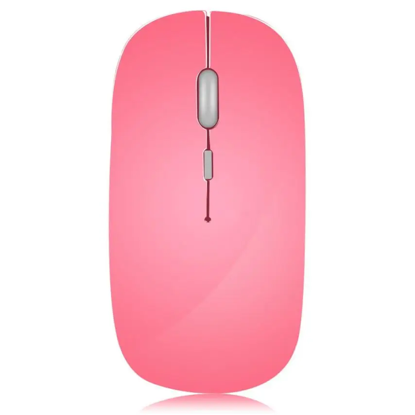 Mouse Raton 1906 T10 Slim Silent Wireless Gaming Mouse Mice For PC Laptop Computer Mouse Raton Inalambrico 18Aug3 - Цвет: pink