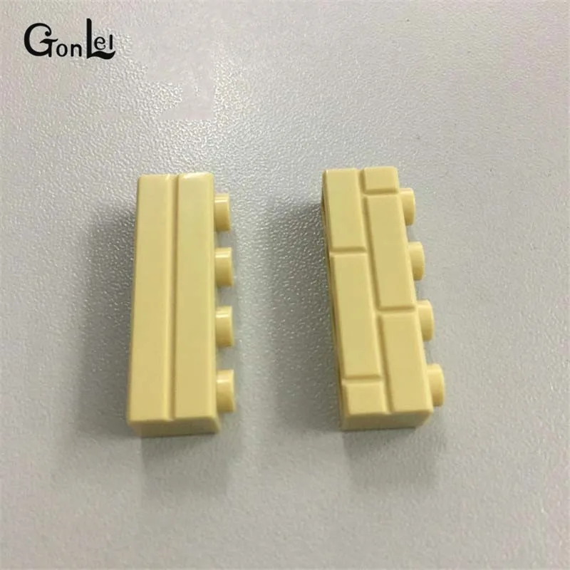 60 шт./лот MOC кирпич 1x4 с каменной кладкой профиль для стены строительные блоки