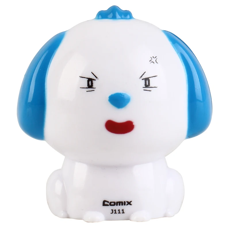 

COMIX Fashion Cute & Funny Twelve Animal Shape Mini Pencil Sharpener For Kids Happy Dog(J111)