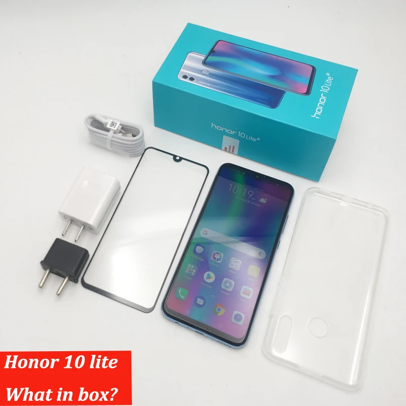 Original Huawe honor 10 Lite honor 10 teléfono inteligente 6,21 pulgadas 2340*1080 Octa Core teléfono móvil 3 cámaras huella dactilar teléfono móvil