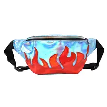 Модная блестящая Лоскутная Женская сумка через плечо, спортивный кошелек на поясном ремне, сумка для мобильного телефона, поясная сумка