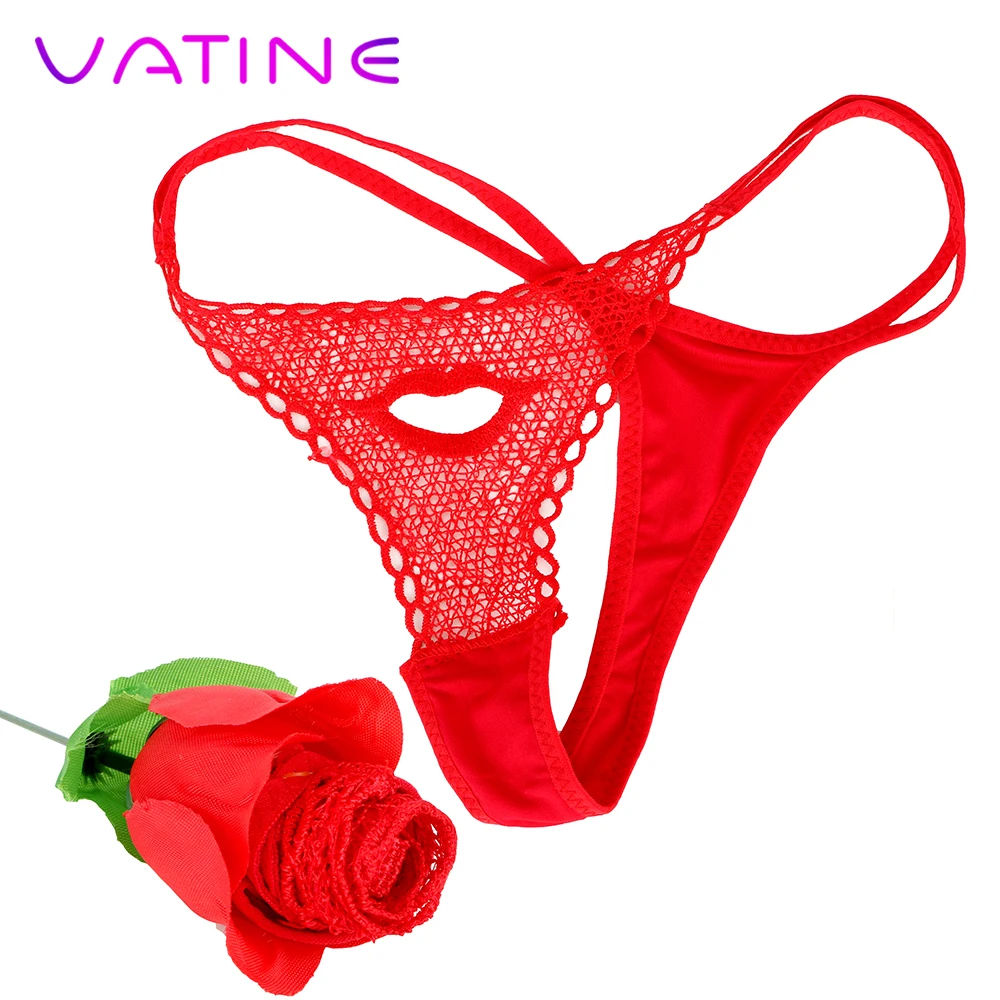 

VATINE G String Women's Panties Women's Underwear Gift For Friend Roses Shape Lace Lingerie Novel Design Lady Sexy Thongs