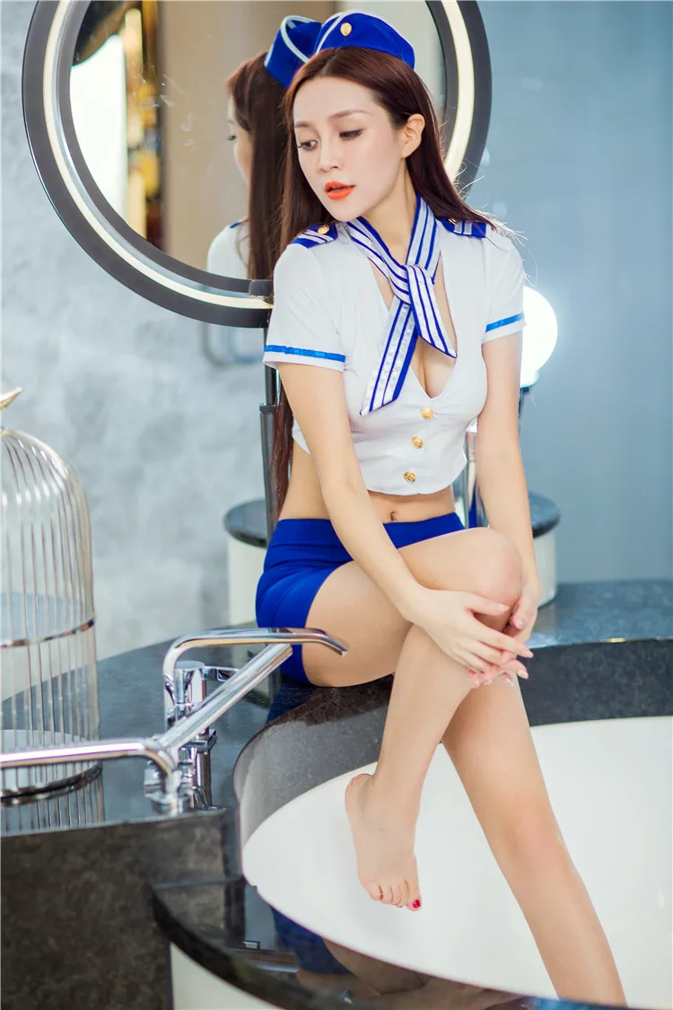 Стюардесс сексуальные костюмы для косплея стюардесс Air Hostess Униформа ролевая