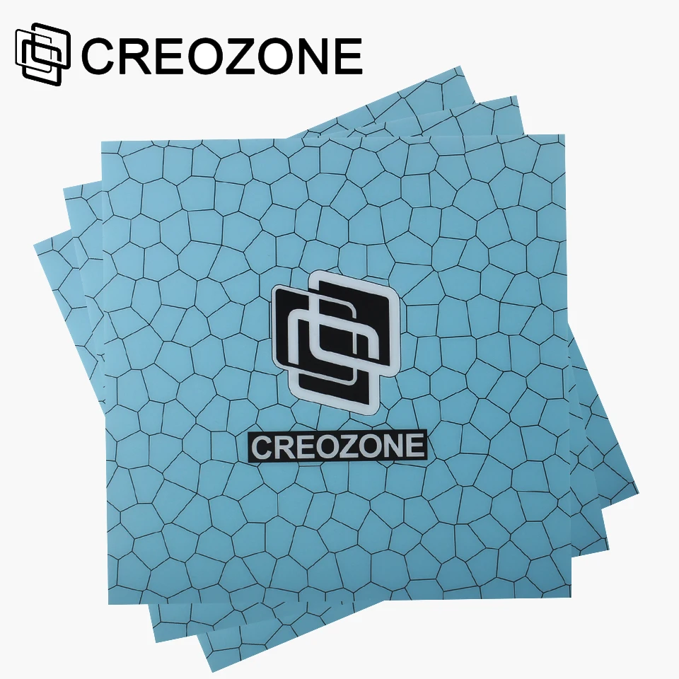 

CREOZONE B3 3Pcs 3D Printer Bed Build Sheet 8.66"*8.66" (220mm*220mm) 100% No Adhensive Residue Heated Bed Build Surface Sticker