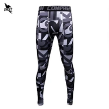 Быстросохнущие новые компрессионные брюки спортивные колготки мужские беговые леггинсы одежда для спортзала фитнеса спортивные Леггинсы мужские брюки