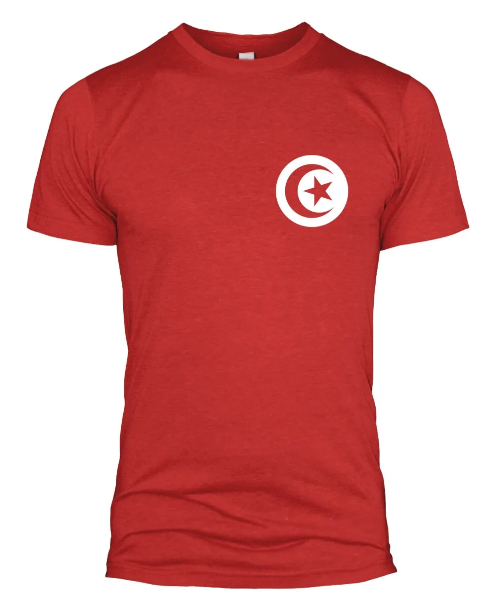 

Fashion New Summer Classical Solid Color Short Sleeve Loose Tunisia Retro Footballer T Shirt Badge Team 2019 Skull T Shirt