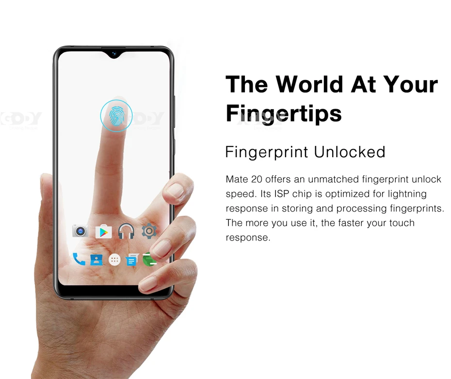 XGODY mate 20 Dual 4G Sim 6,2" 19:9 Смартфон Android 9,0 отпечаток пальца 2G 16G MT6737 четырехъядерный 13 МП камера 3500 мАч мобильный телефон