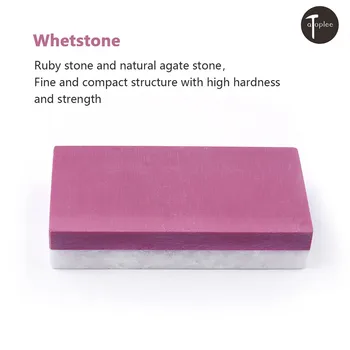 

1PC 3000 Grit(Ruby Stone), 10000 Grit(Natural Agate Stone)Two Sides Sharpening Stone For Grinding & Polishing
