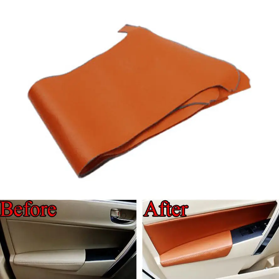 Auto Interior DOOR PANEL ARMREST HANDLE Leather Protector Sticker for