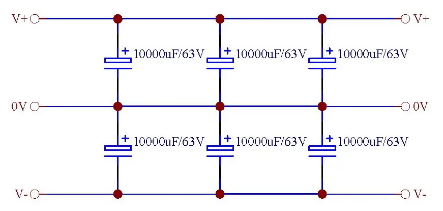 Конденсаторный фильтр PCB, для обновления аудио усилитель мощности