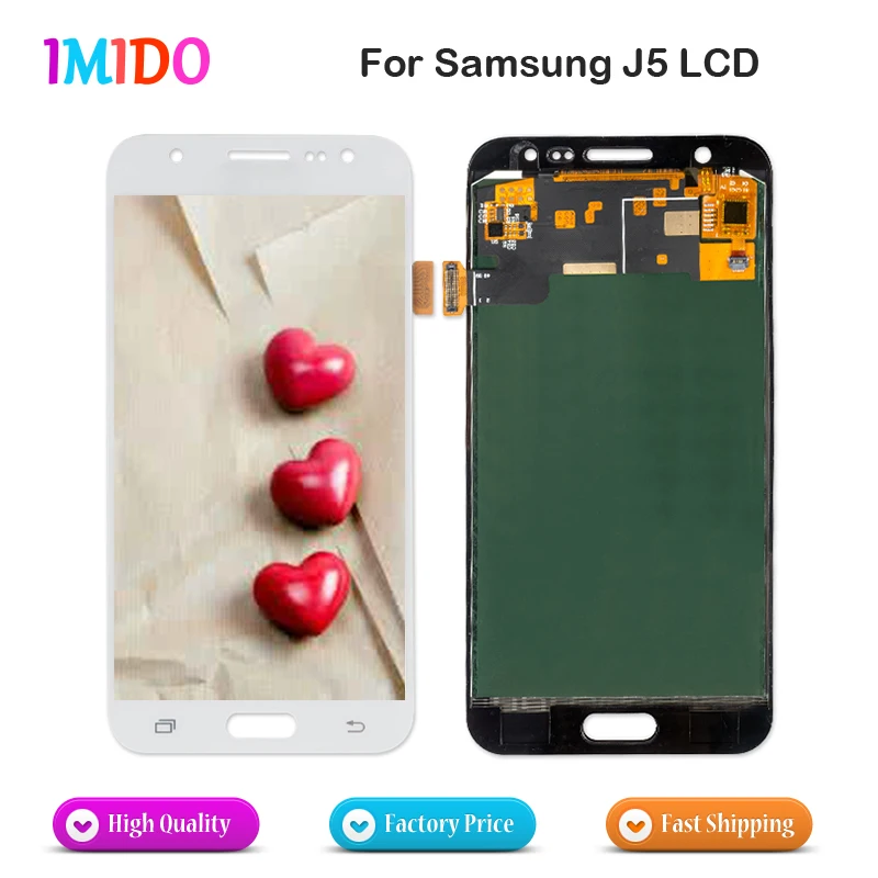 

5Pcs Free DHL LCD Screen For Samsung Galaxy J5 500fn J500M LCD Display 2015 Touch Screen Digitizer Assembly Replacement Parts