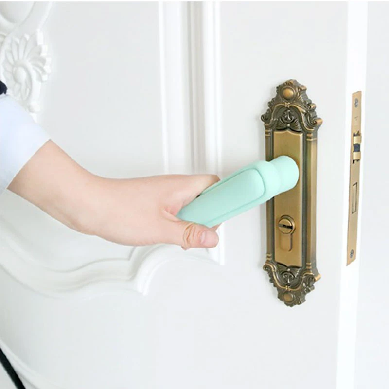 Silicone Door Handle Cover Handle Kids Safety Pad Anti-Collision Wall ProtectPB