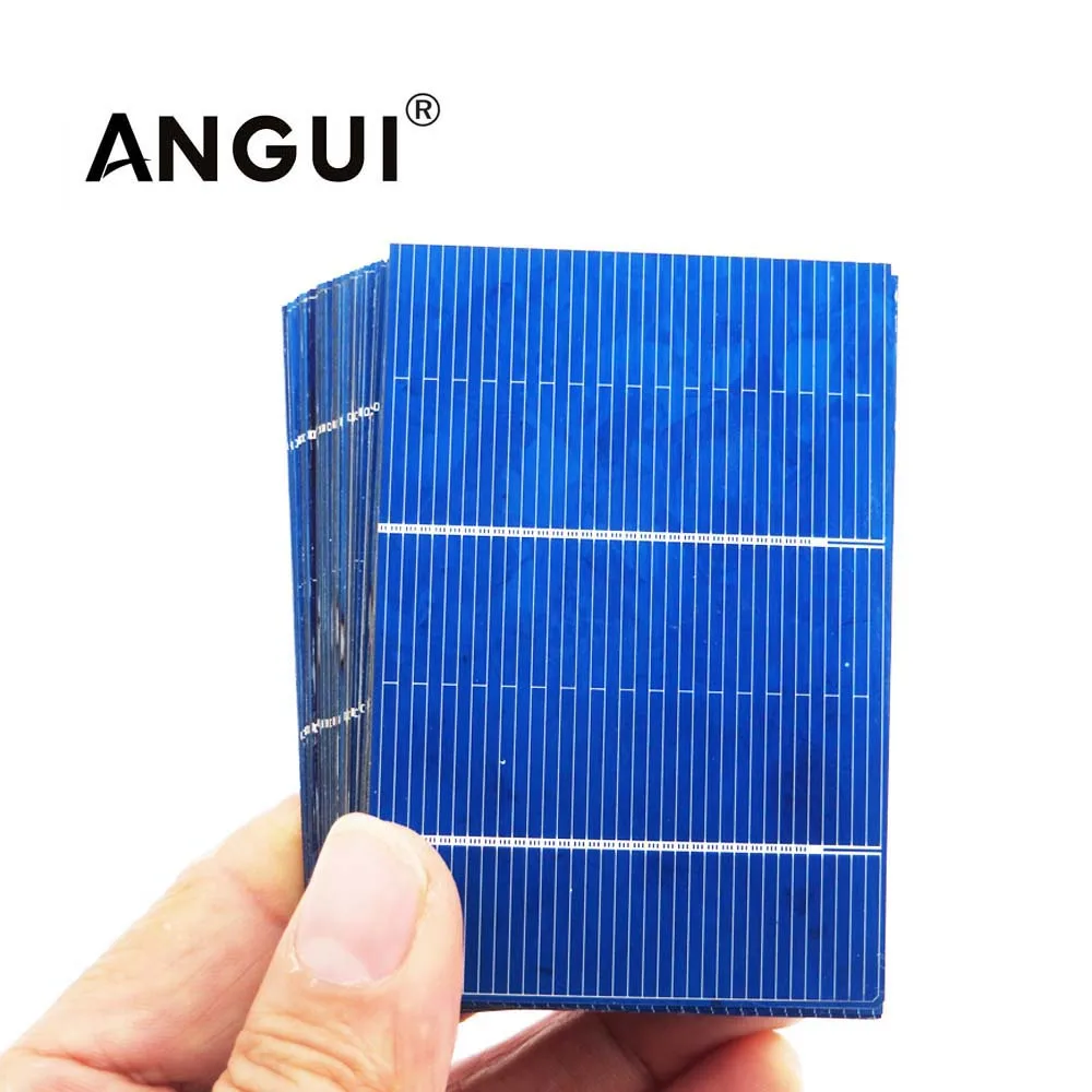 

50Pcs 78x52mm Solar Panel DIY Solar Cells Polycrystalline Photovoltaic Module DIY Solar Battery Charger Painel Solar 0.66Watt