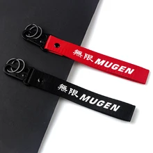 Автомобильный Стайлинг Mugen webbing брелок для ключей для Honda Odyssey CRV City Jade Civic брелок автомобильные аксессуары