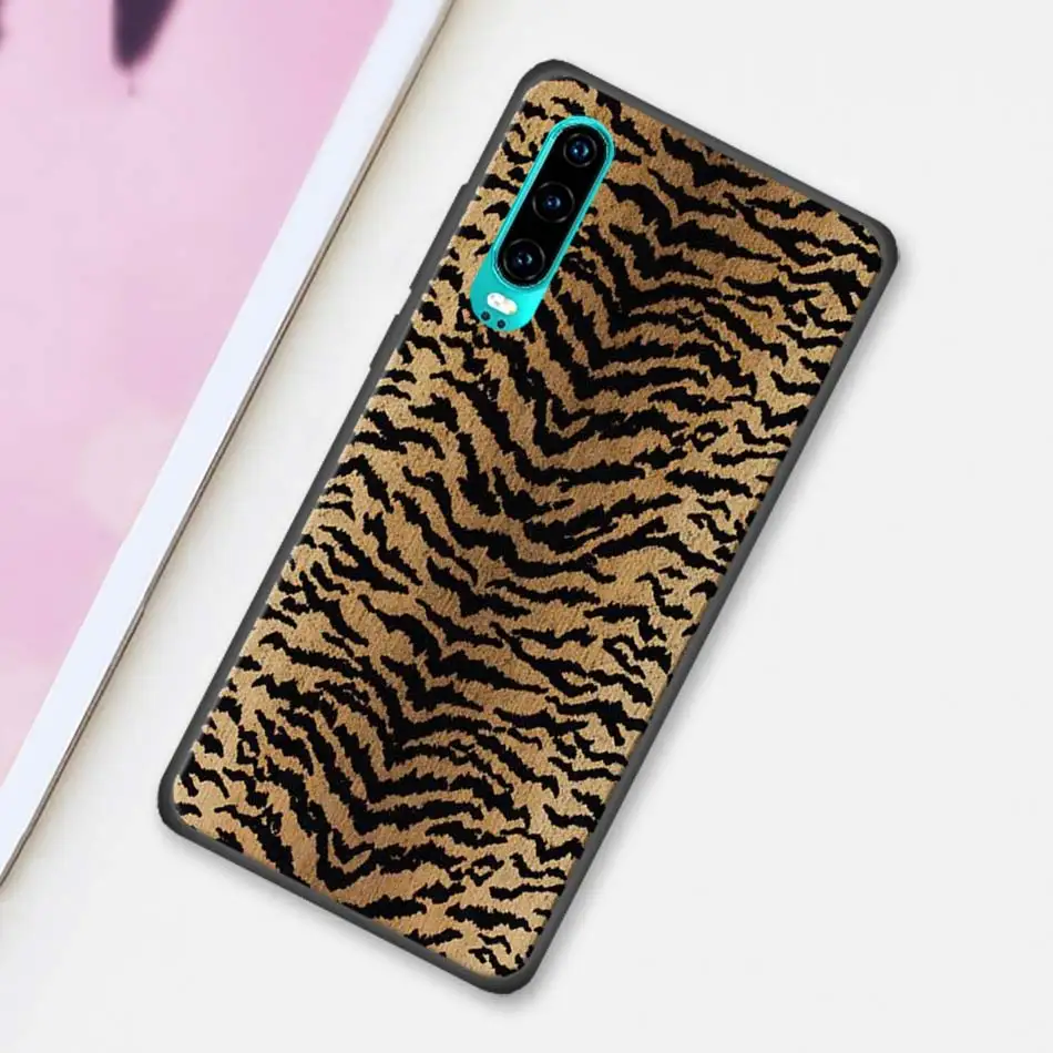 Yomic розовый кожаный Змеиный Черный чехол для Huawei P30 P40 Lite E P20 Pro P10 P Smart Z Plus 2019 Мягкий
