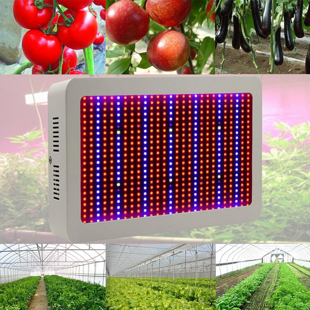 Red/Blue/White/UV/IR LED Grow Light AC85 265V 600W Full Spectrum LED