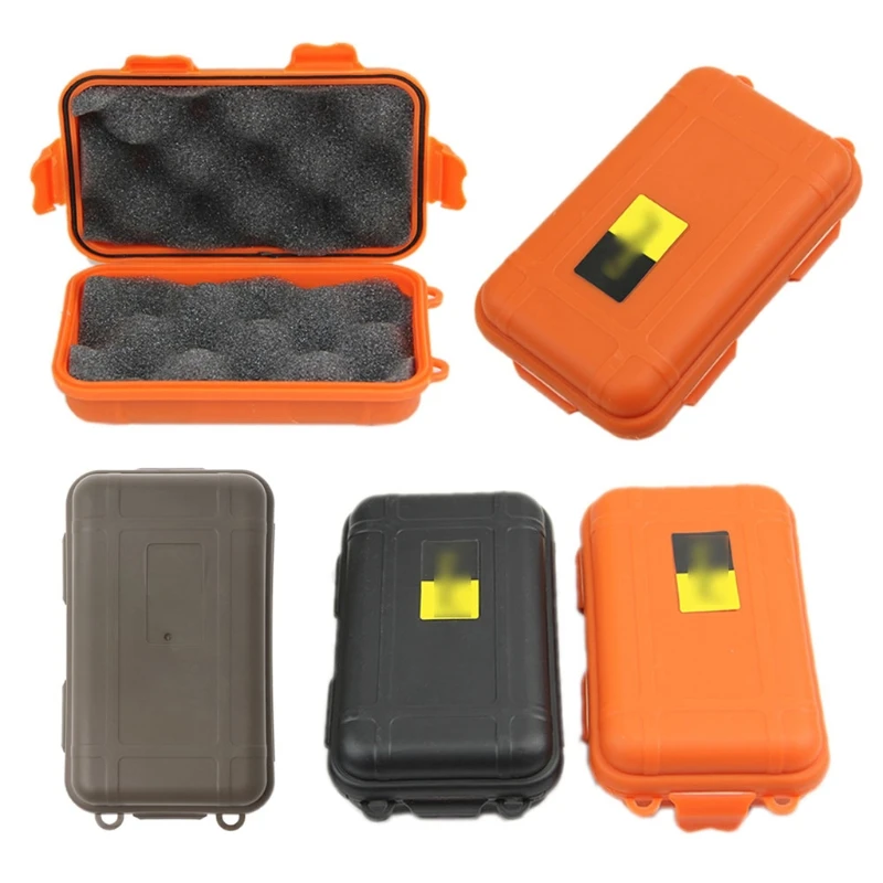2 Pack Outdoor Plastic Waterproof Survival Case Container Storage Carry Box 