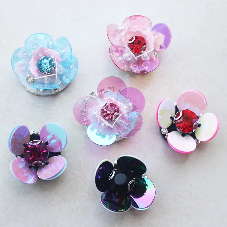 

10 Pcs/Lot Mini Sequined Patch Fashion Clothes Pants Dress Applique Beaded Collar Hand Sew Accessories Bags&Jewellery DIY