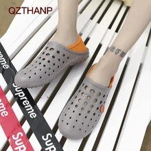 Мужские сандалии на открытом воздухе дышащие мужские туфли на плоской подошве с двойной Применение модные Повседневное мужские сандалии, обувь для взрослых мужские Высокое качество Erkek