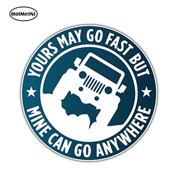 

HotMeiNi Car Accessories 4.6"X4.6" Can Go Anywhere SUV 4X4 Car Bumper Window Vinyl Decal 3D Sticker Waterproof JDM art sticker