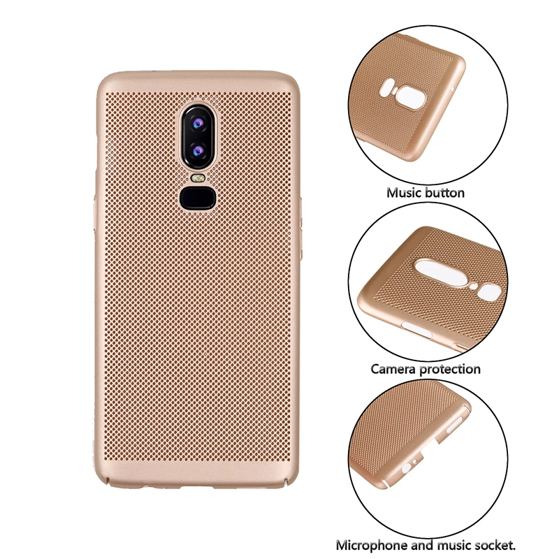 SemgCeKen излучающий чехол для oneplus 5 5t 6 6t one plus 1 + дышащий сетчатый телефона жесткий