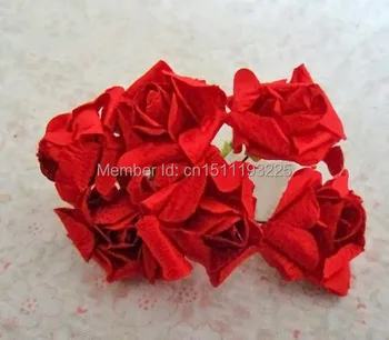 

3CM mini artificial mulberry paper rolled roses bouquet,diy craft scrapbooking accessories&wedding party arrangements decoration