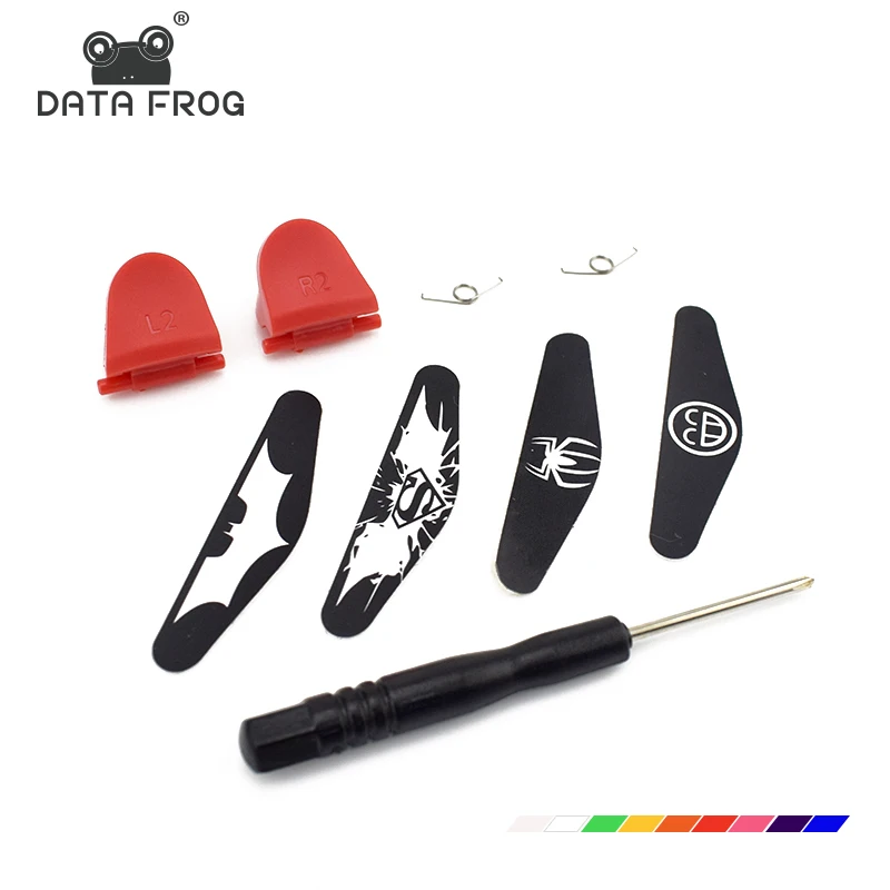 

New Version L2 R2 Trigger Button L2 R2 Springs Replacement for Playstations 4 Controllers With A Tool And Random Stickers