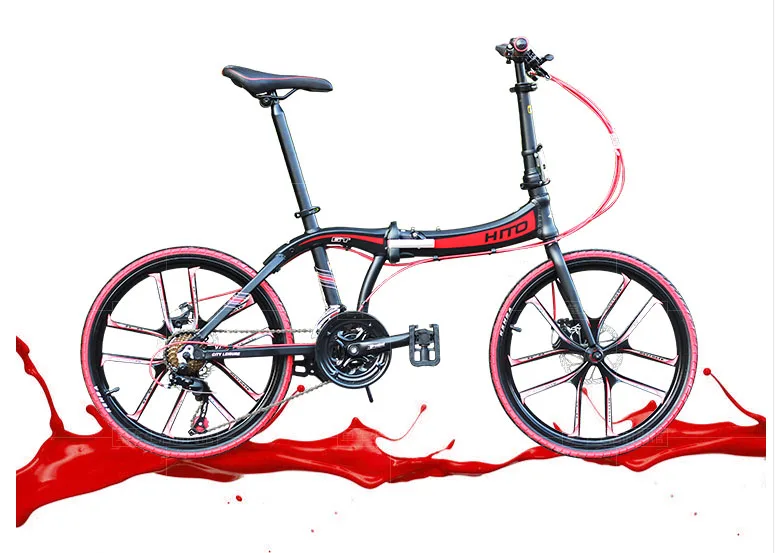 22 inch folding bike double disc brake 