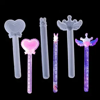 

3Pcs Crown Rabbit Wing Straight Ruler Silicone Mold Kit Resin Casting Craft Tool