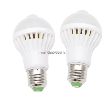 

LED PIR Motion Sensor Auto Energy Saving Light Lamp Bulb Infrared 5W/7W E27