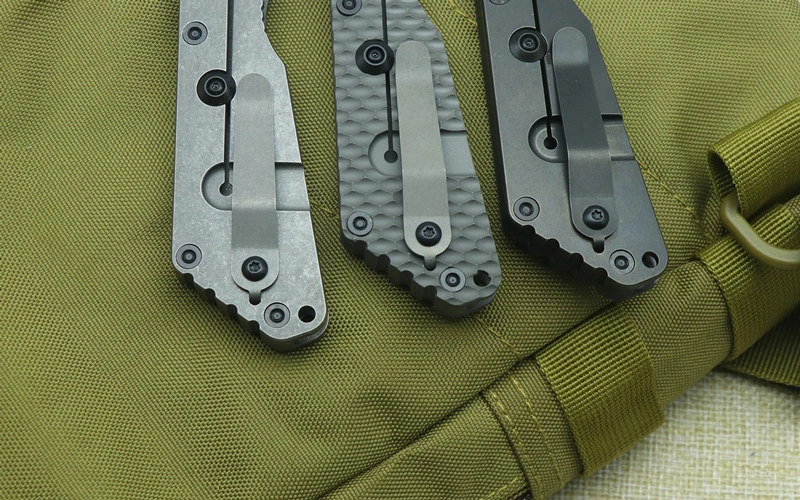 Складывающийся нож SMG 3 версии D2 лезвие из титана со свободным бриллиантом/pit/CF ручка для охоты на открытом воздухе инструмент EDC инструмент