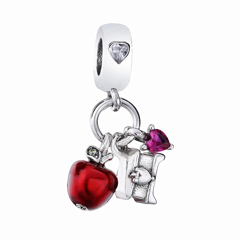 Apple Pendant Lovecabin, зимний семейный Шарм с корнями, Бруно, животное, шарм, ключи любви, болтаются, шарм, серебряные бусины 925 пробы, для ювелирных изделий - Цвет: Apple Pendant