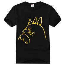 Аниме Мой сосед тонари нет Тоторо хлопковые футболки короткий рукав тонкая Базовая футболка Круглый вырез повседневная футболка Косплей летние топы