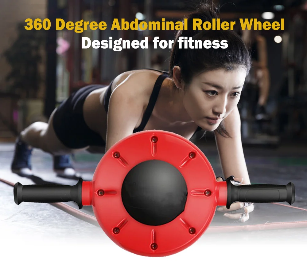 360 градусов вращения дома тренажерный зал приспособление для тренировки мышц пресса Ab ролик фитнес тренажер брюшной мышцы тренировки Abs колеса