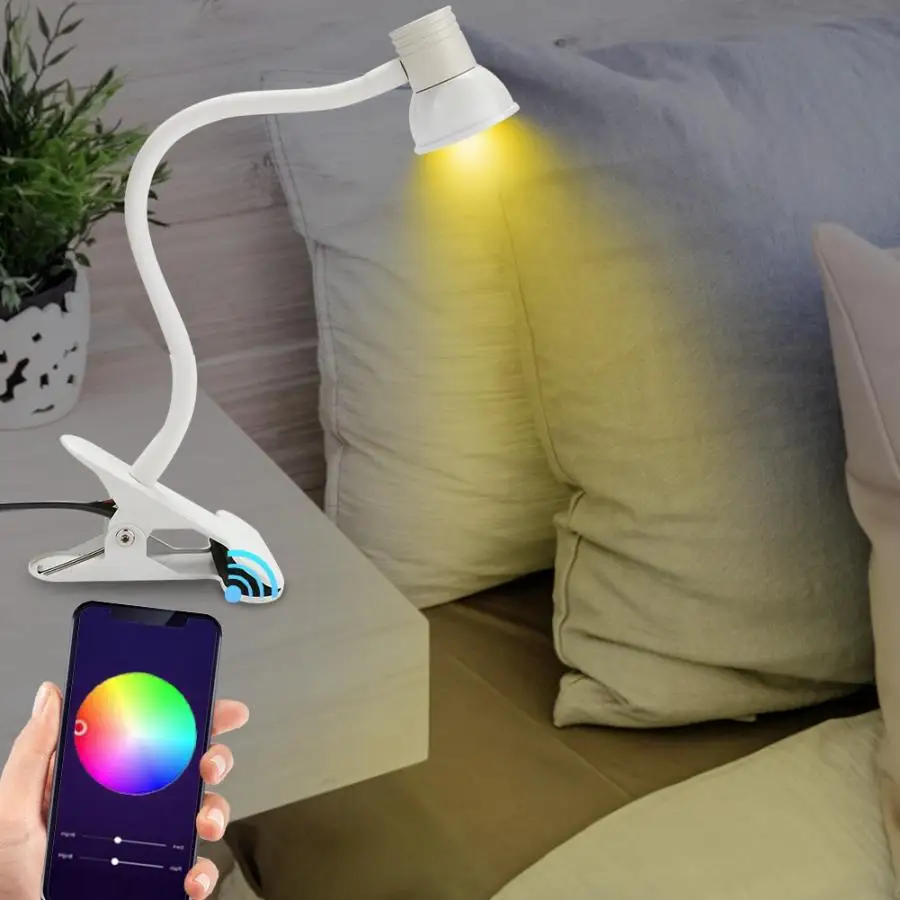

6W RGB+CW Wi-Fi Smart Table Light US Plug AC85-265V Table Lamp Smartphone Controlled LED Desk Lamp luminaria de mesa