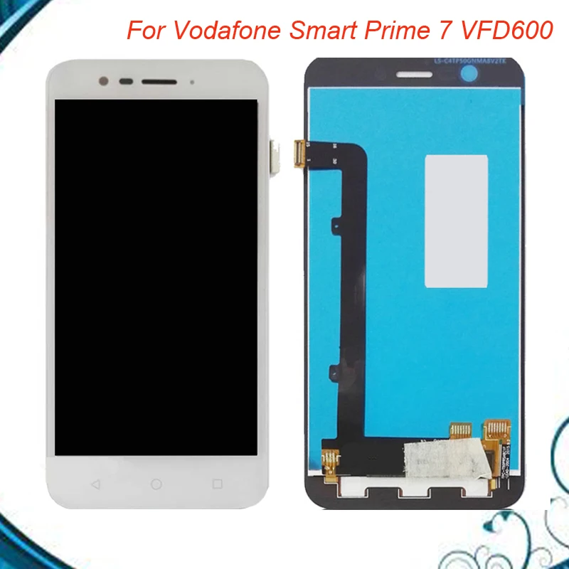 

For Vodafone Smart Prime 7 vfd600 LCD Display and Touch Screen Assembly Repair Part 5inch Mobile Accessories Free Shipping