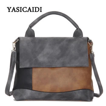 

Fashion Patchwork Pu Leather Handbags Casual Women Luxury Brand Shoulder Bag Designers for Women 2020 Ladies Hand Bags