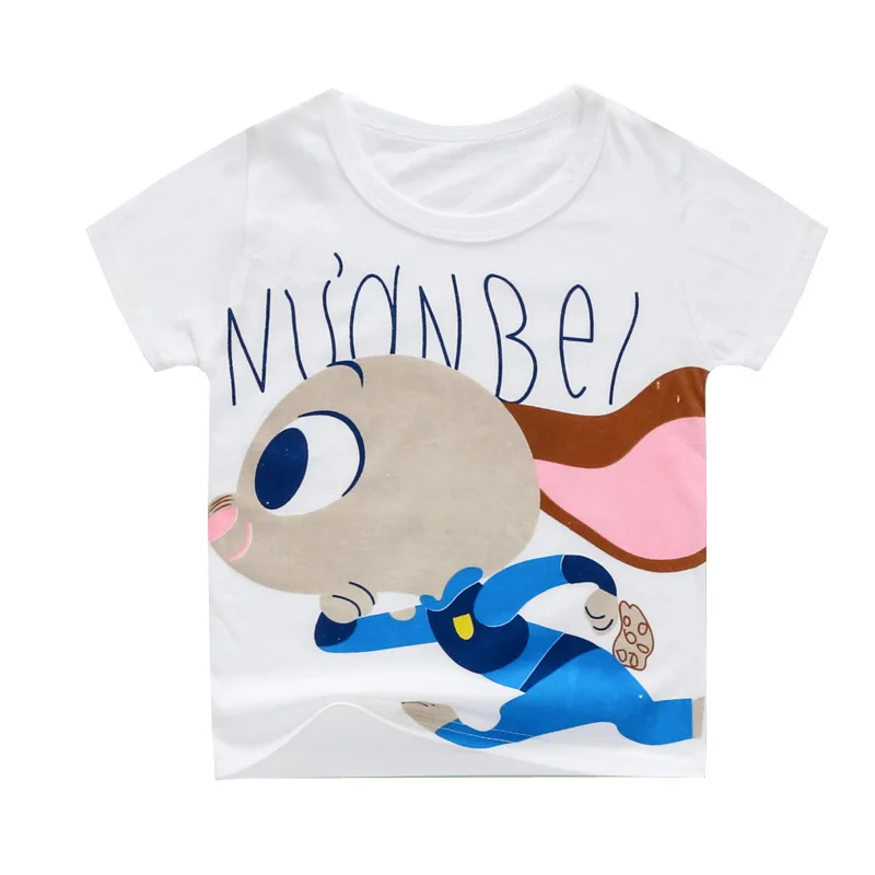 

New Children's T-shirt Girls Short Sleeve Cotton Cartoon Boys Baby T-shirt