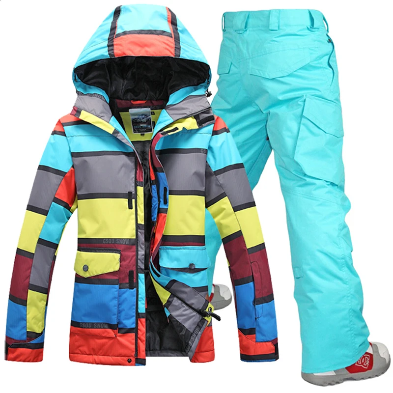 Winter Male Ski Suits Jacket And Pants Men Waterproof