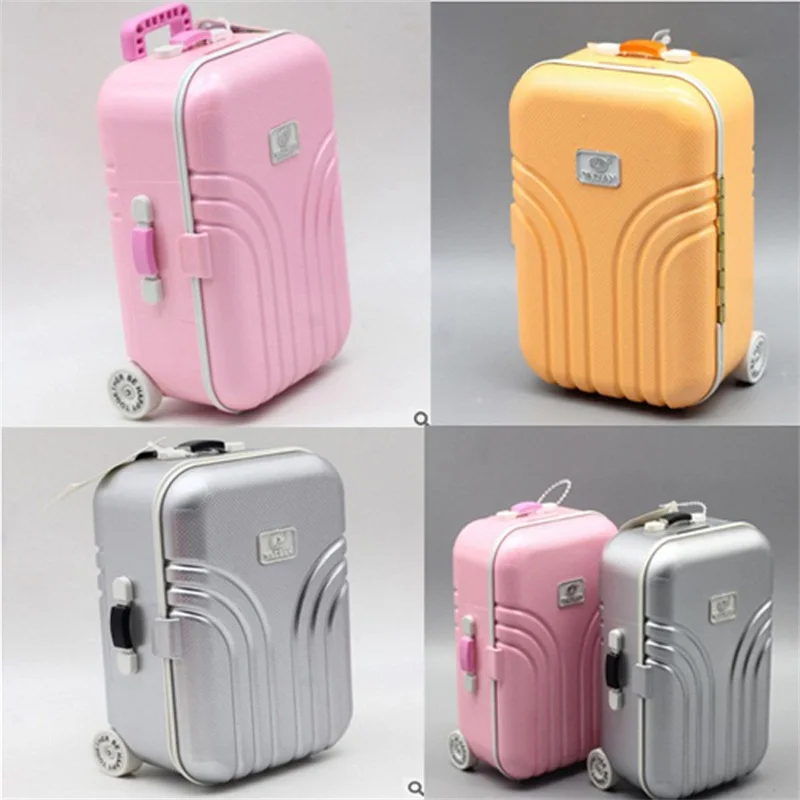 

Accessories trolley case For American Doll 18 inch doll 3 points BJD doll suitcase storage box toy pretend gift girl boy