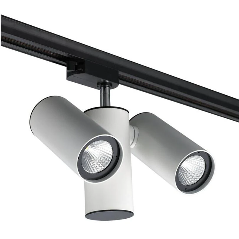 LED Track Light 12W 24W COB Rail Spotlights Lamp Leds Tracking Fixture