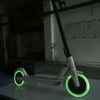 

Night Fluorescent Scooter Tyre Solid Hole Tires Luminous Shock Absorber Damping Rubber Tyres Wheels for Xiaomi Mijia M365