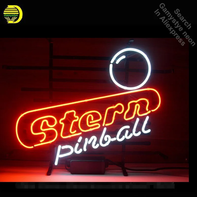 Stern Pinball дизайнерская неоновая вывеска пивной бар паб искусство неоновые лампы неоновый светильник стеклянная трубка вывески неоновая реклама комната отдыха VD 17x14