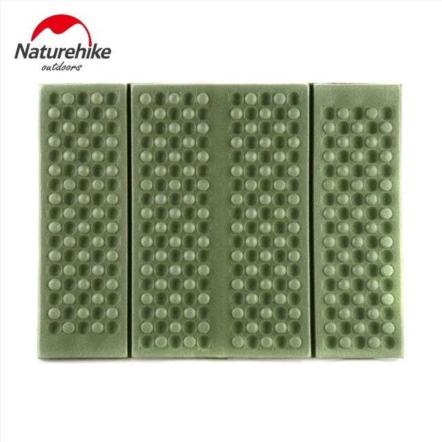 Naturehike Outdoor Ultralight Folding Camping Mat Foam Cushion Moistureproof Mattress Egg Slot Design Comfortable Sitting Pads - Цвет: Green