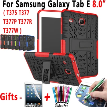

Tire Pattern Silicon Cover Case for Samsung Galaxy Tab E 8.0 T375 T377 T377P T377W T377R T378 Coque Capa Funda with Stand Holder