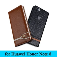 Для huawei Note8 высококачественный чехол из натуральной кожи Бизнес Флип-чехлы для телефонов для huawei Honor note 8