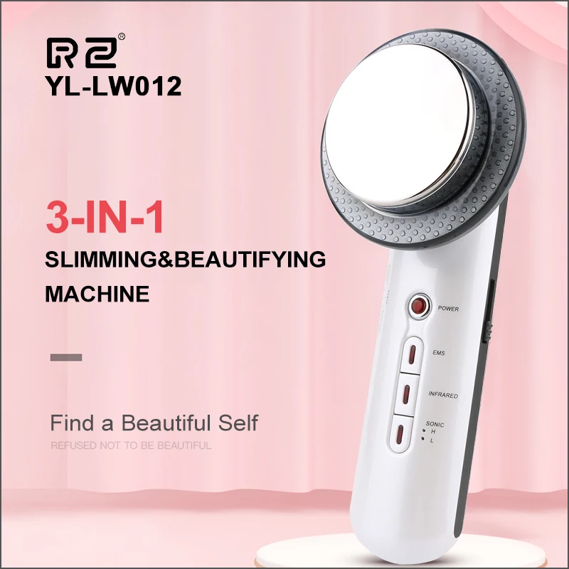  RZ 3 In 1 EMS Infrared Ultrasonic Body Legs Massager Device Ultrasonic Slimming Fat Burner Galvanic